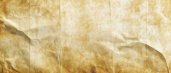 Close-up of a Wrinkled and Aged Paper Texture