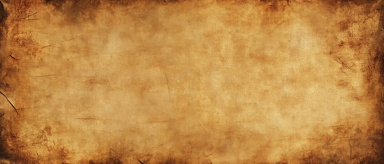 Fototapeta premium Aged Brown Paper Texture with Scratches and Folds