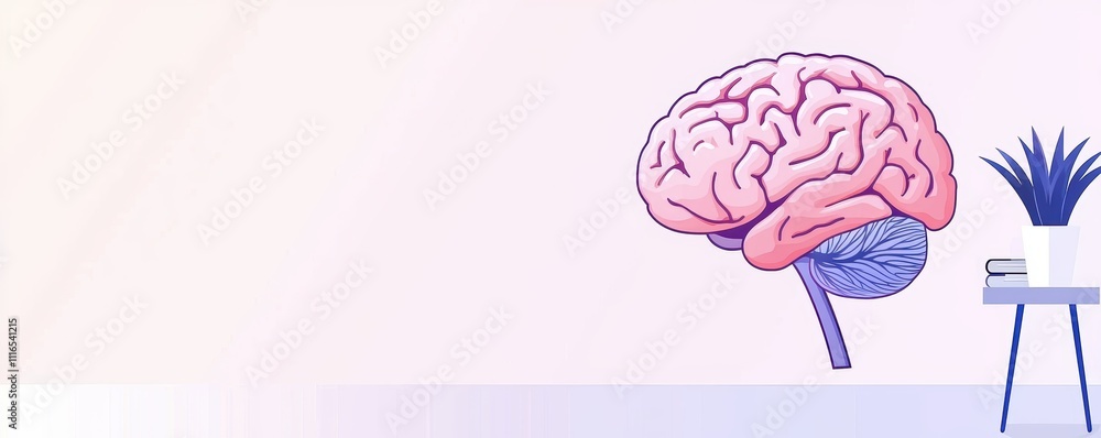 Poster exploring brain function and structure science classroom educational illustration academic environme