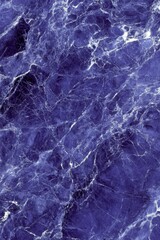 Naklejka premium Elegant Blue Marble Texture Background, Luxury Panoramic Design with Natural Stone Pattern