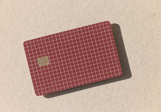 Credit Card on Neutral Background