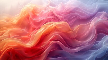 Obraz premium Abstract colorful fabric waves.