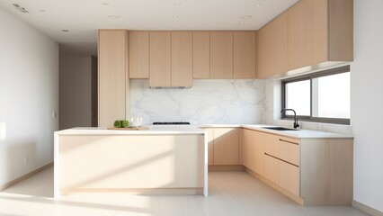 Minimalist Kitchen Design with Natural Light