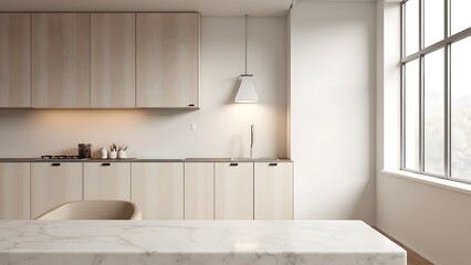 Minimalist Kitchen Design with Natural Light
