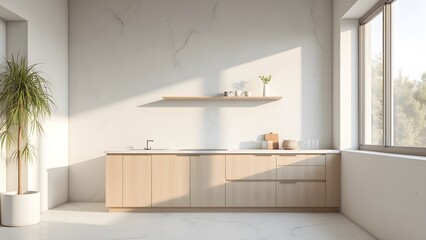 Minimalist Kitchen Design with Natural Light