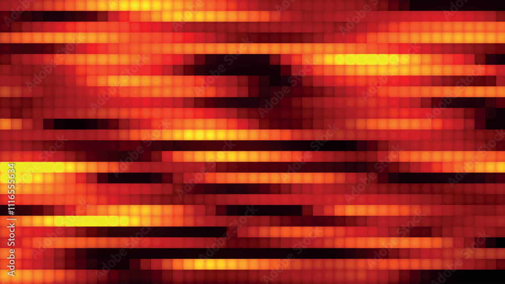 Poster abstract horizontal glowing color lines. multicolored horizontal linear background. abstract gradien