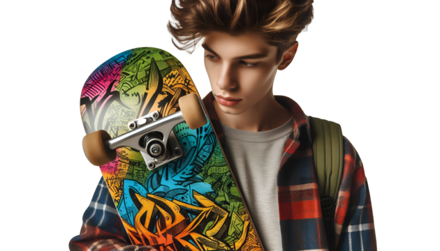 portrait of a person with skateboard