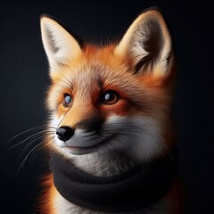 Obraz premium Delightful Fox Close-Up for Engaging Profile Picture