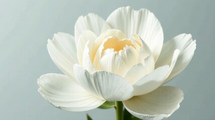 Obraz premium Close-up of White peony petals