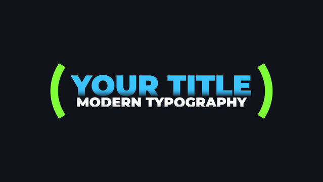 Curved Arc Accent Title