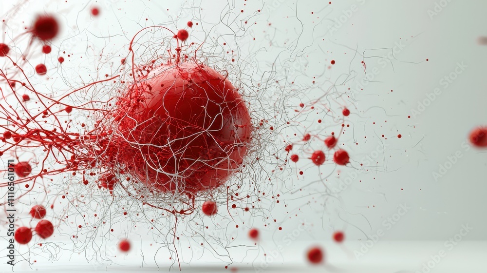 Poster visualizing the molecular structure of hemoglobin a detailed model analysis in scientific context fo