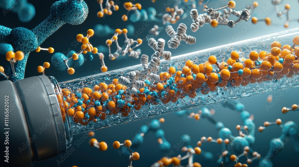 Poster Visualizing molecular interactions during polymer standards a scientific exploration in laboratory settings focused on chemistry concepts