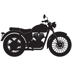 Obraz premium vintage motorcycle silhouette