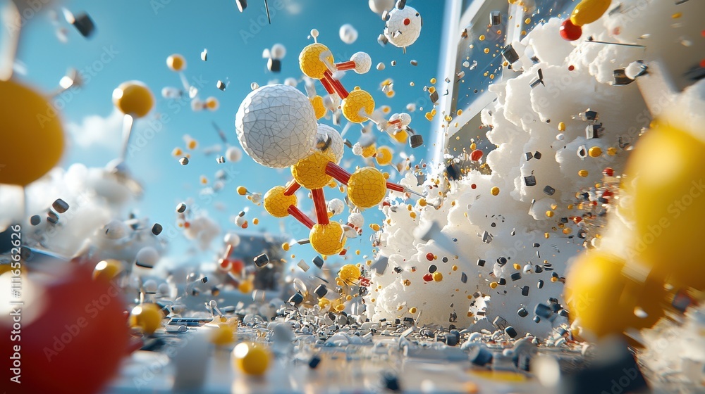 Aufkleber dynamic simulation of chemical reactions between molecules virtual laboratory scientific research di