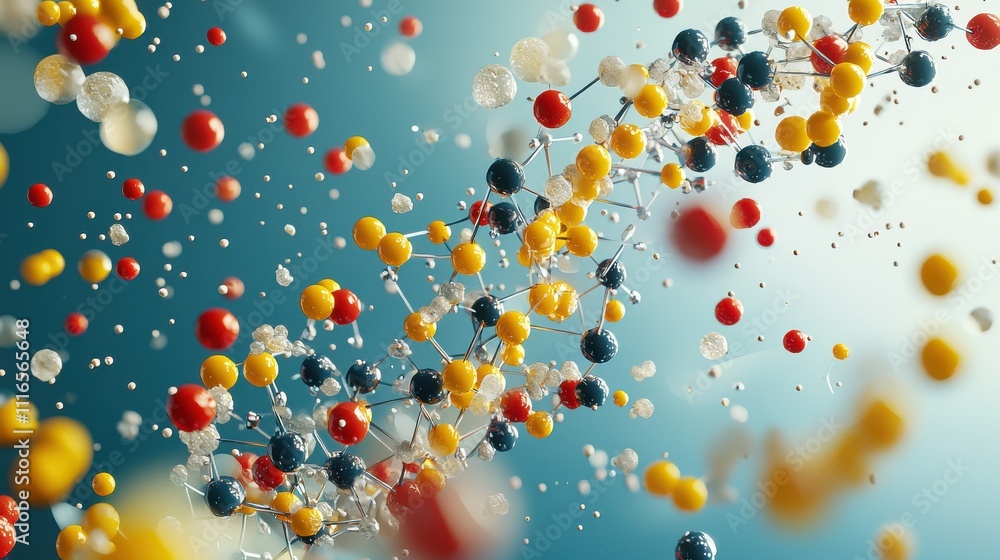 Poster Molecules constructing geometric shapes in nanotechnology standards laboratory setting research findings scientific perspective molecular architecture for enhanced seo visibility