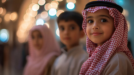 portrait of a little children with smiles