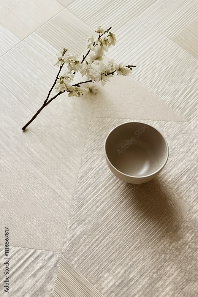 Poster a clean and minimalist grid pattern in neutral shades for a structured look.