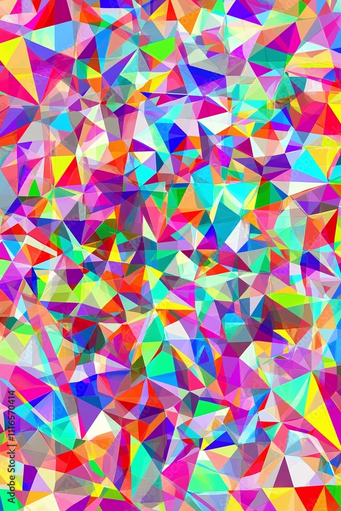Poster a digital glitch effect with pixelated patterns in vibrant neon hues.