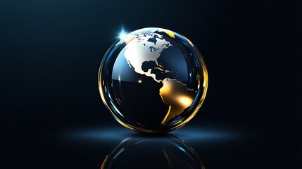 Whimsical 3D globe illustration emphasizing environmental conservation