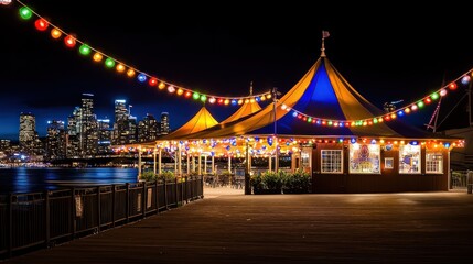 Night Lights Festive Pavilion