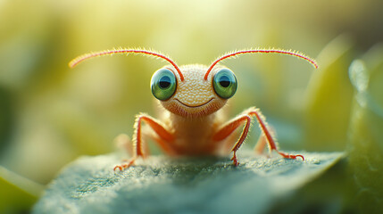 grasshopper on a leaf