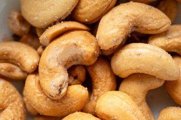 Naklejka premium cashew nuts background