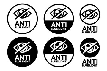 Obraz premium Eye black line icon set. No eye logo, crossed, privacy protection symbol, protect eye label, prevent peeping badge, anti spy, 99.9% high transparent, blue light protected, invisible and visible eye.