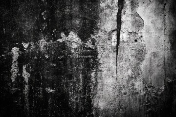 Obraz premium Weathered Grey Concrete Wall with Grunge Texture Perfect for Background Use