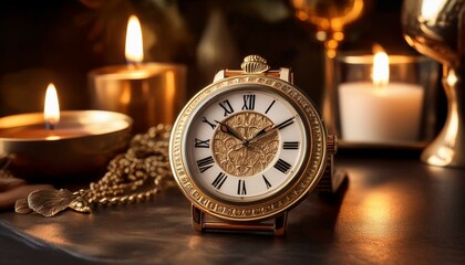 christmas still life with candle