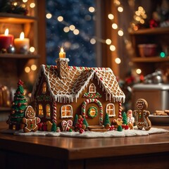 Fototapeta premium christmas tree with gifts and decorations
