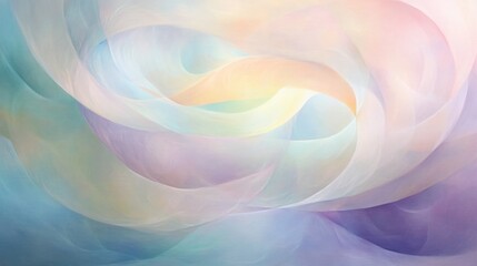 Abstract pastel fabric swirls, soft flowing texture background.
