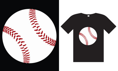 Baseball Ball Vector Graphics t shirt  design
