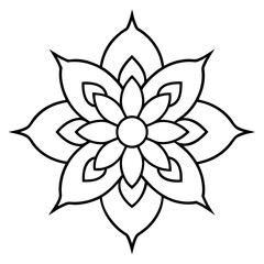 Obraz premium Hand-Drawn Mandala Vector.