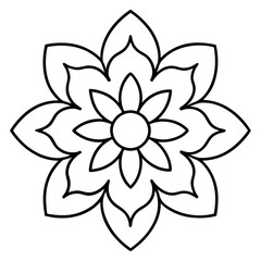 Obraz premium Hand-Drawn Mandala Vector.