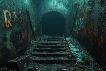 tunnel in the cave