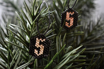 Charm necklaces  for new year.Handmade jewellery.