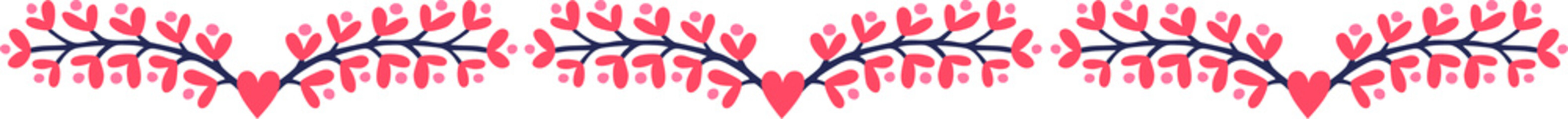 Vibrant Hand-Painted Floral Border with Multicolored Flowers, folk art, floral pattern, painting, flowers