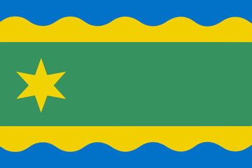 Flag of Noardeast-Fryslan Municipality (Friesland, Frisia or Fryslân province, Kingdom of the Netherlands, Holland) Noardeast-Fryslân