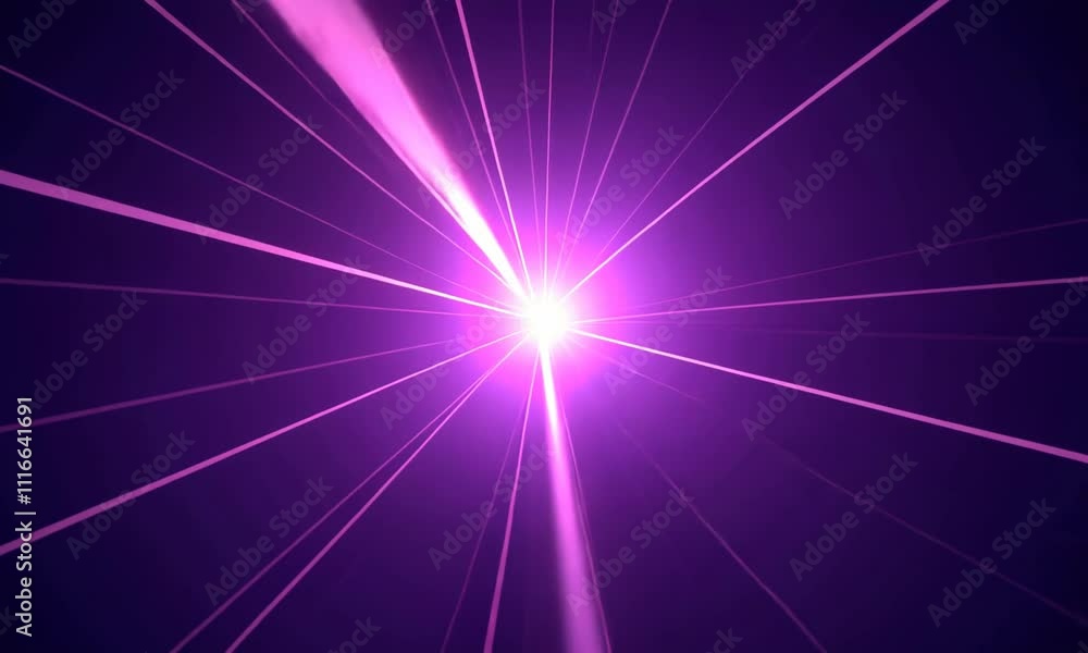 Poster radiant burst of purple light creating dynamic energy patterns