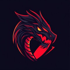 Dragon logo design showcasing fierce expressions for bold mascots image