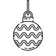 Obraz premium Minimalist Christmas ornament with design Vector