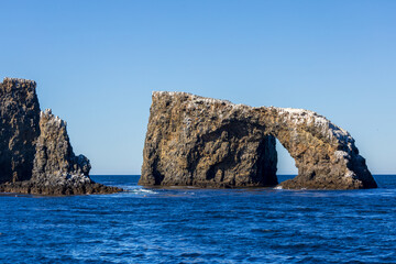 Volcanic rock formations in the Channel Islands National Park, California