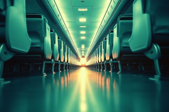 Modern Airplane Interior