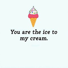  Sweet Ice Cream Cone With Love Message