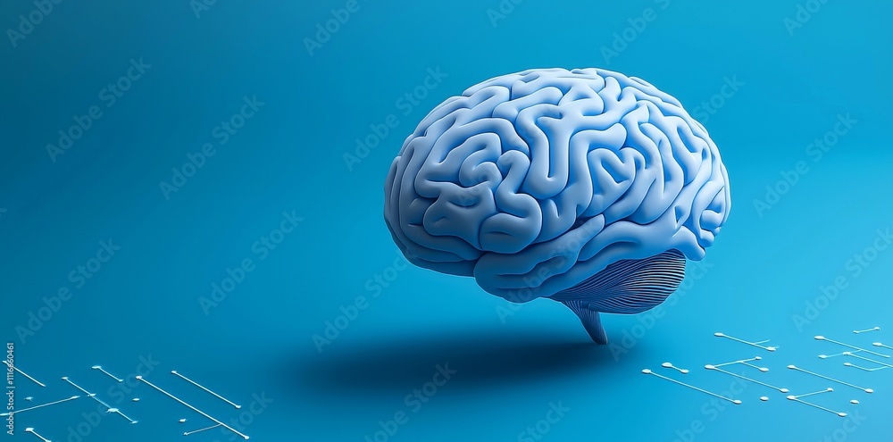 Poster cutting-edge fusion of neuroscience and technology: intricate visualization of the human brain withi