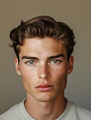 Fototapeta premium Stylish and trendy background for handsome men hair look for fashion appearances ai generated