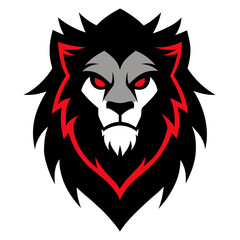 Gothic Lion mascot logo design