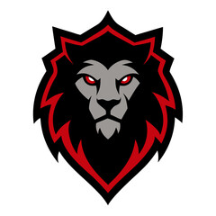 Gothic Lion mascot logo design