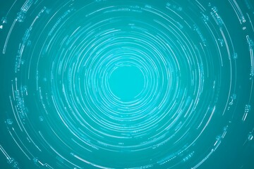 Fototapeta premium Futuristic vector illustration of a aqua circuit board with intricate digital tech elements, perfect for advanced technology backgrounds.