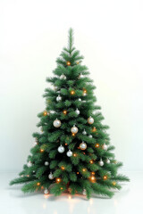 Fototapeta premium christmas tree isolated on white